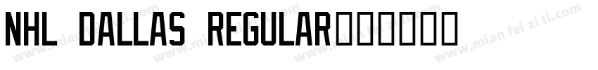 NHL Dallas Regular字体转换